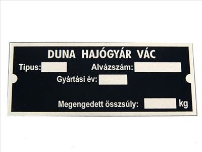 [PANNÓNIA / DUNA] - TÍPUSTÁBLA OLDALKOCSI /HUN/